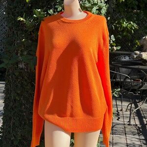MICHAEL Michael Kors Vibrant Orange Crew Neck Sweater